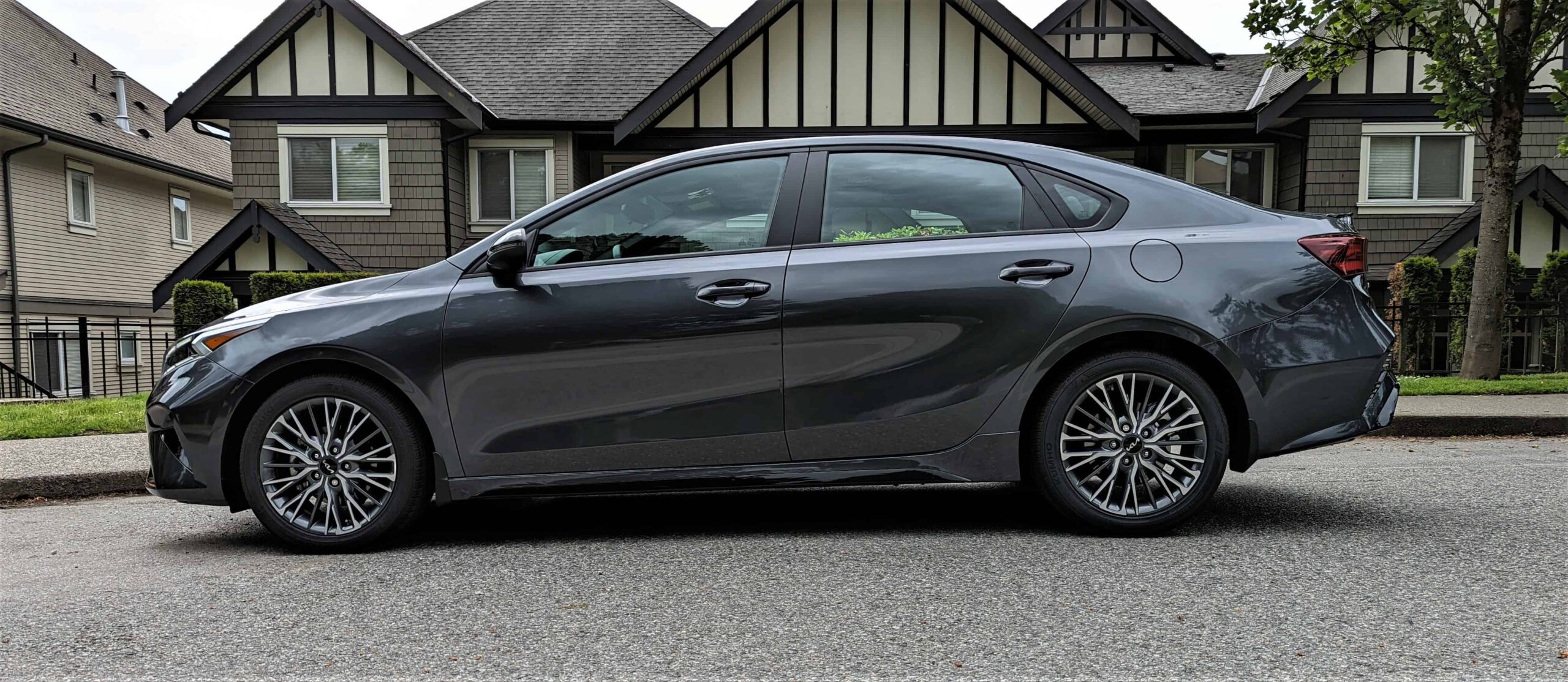 Small, Fun, and Fuel Efficient: 2022 Kia Forte GT-Line Review 6 2022 Kia Forte GT Line Side scaled