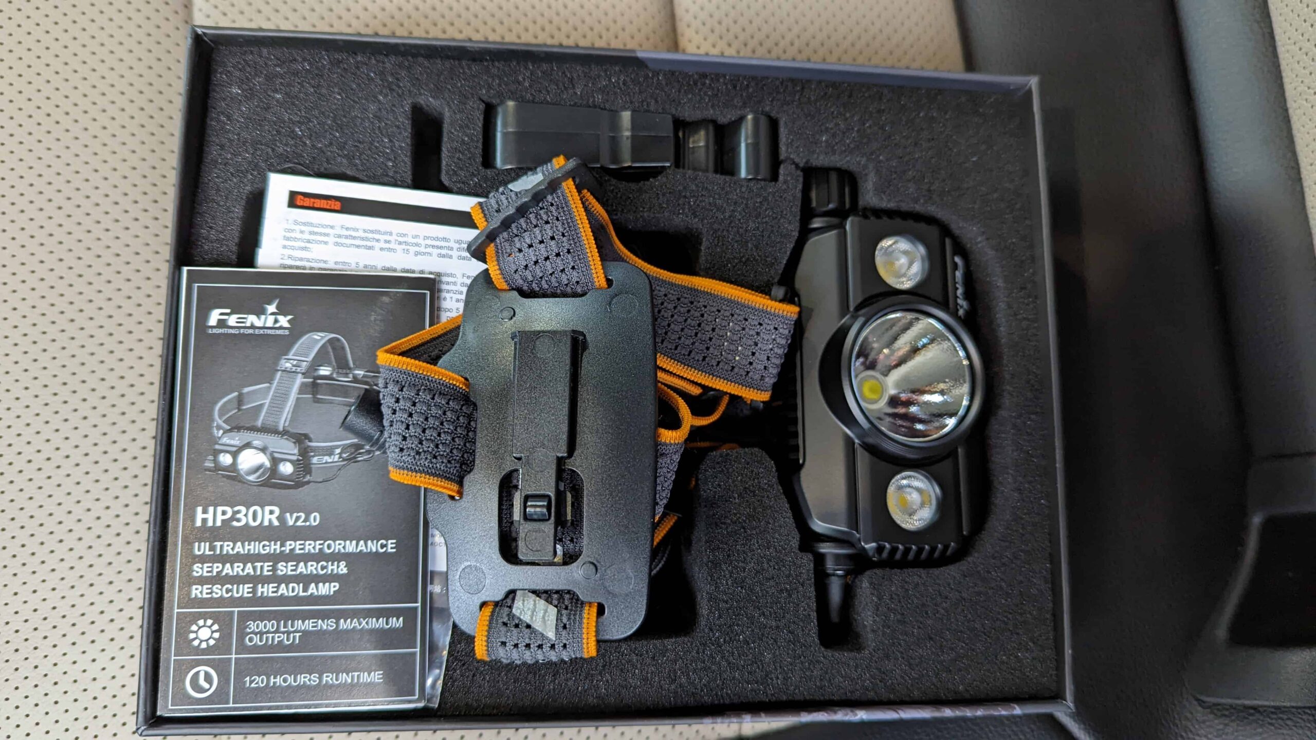 Hands-On Review: Fenix HP30R V2.0 Headlamp - 3000 Lumens 3 Fenix HP30R V2.0 Headlamp Box scaled