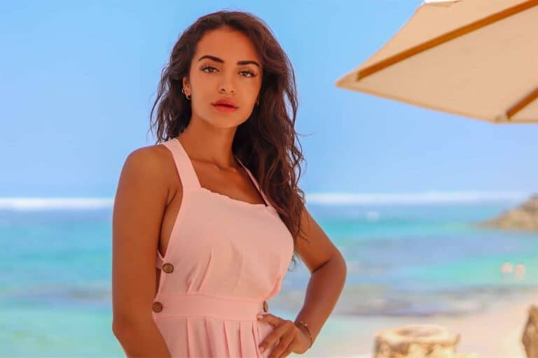 hot girl at the beach
