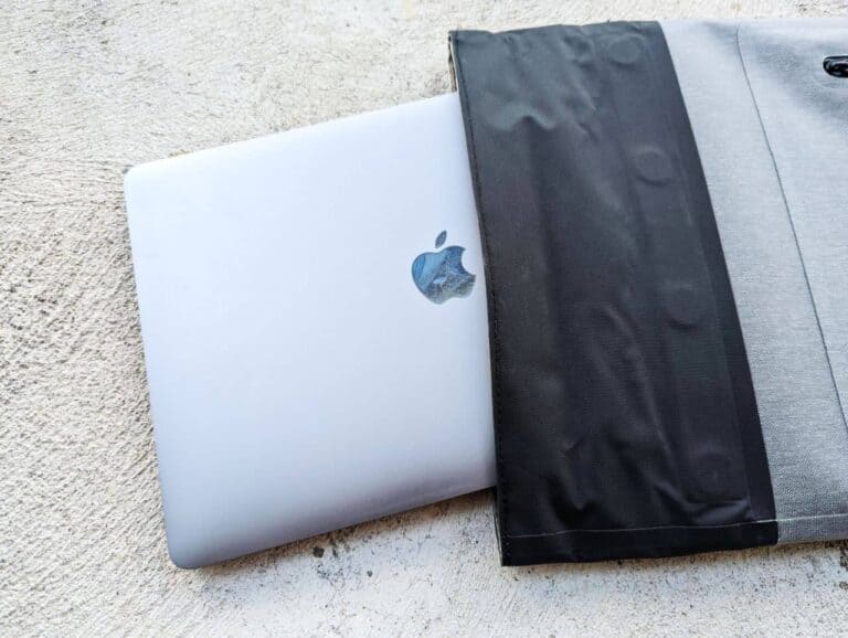 laptop inside faraday bag