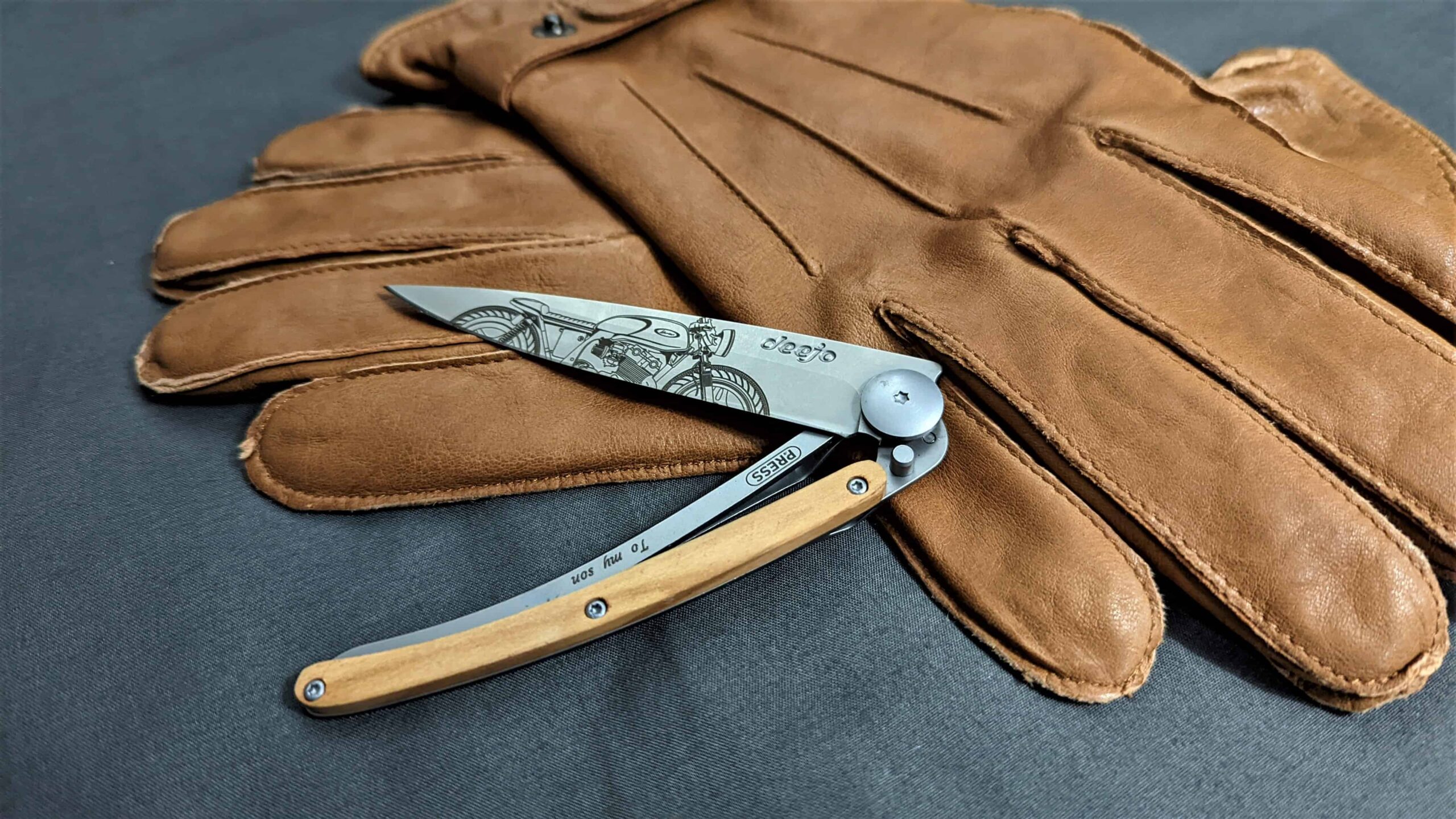 Deejo Pocket Knife open scaled
