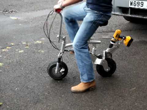 Dewalt drill powered store bike