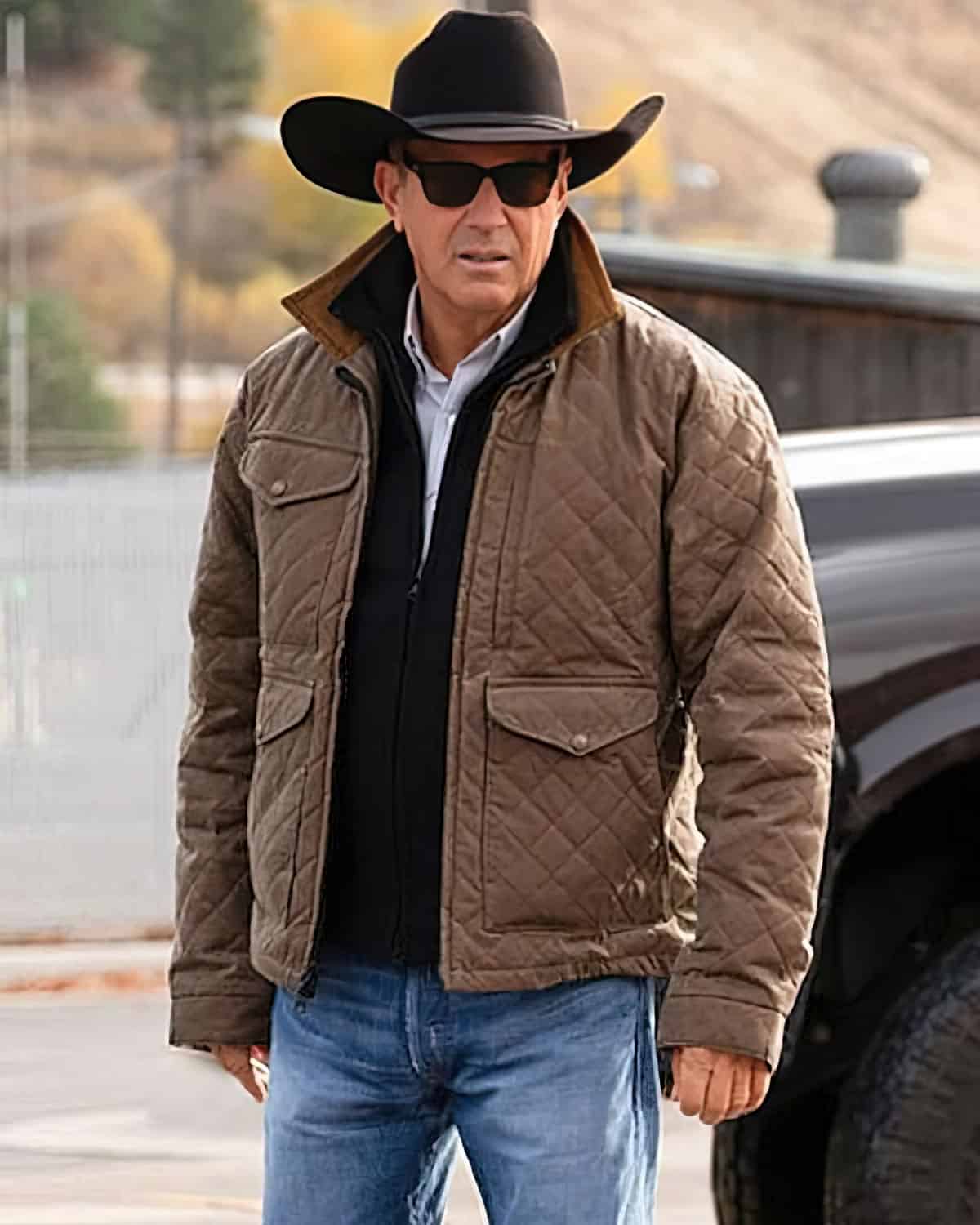 Top 5 Trending Outfit Ideas For Men 5 Yellowstone John Dutton Brown Quilted Jacket