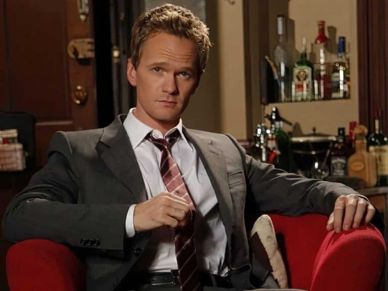 barney stinson wearing a suit
