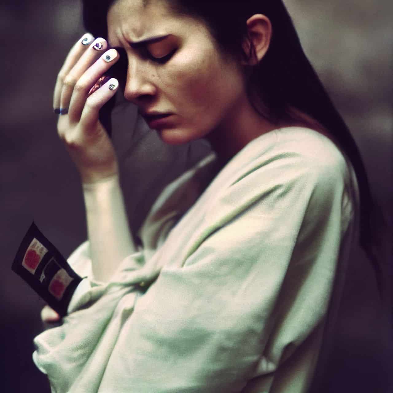 My Girlfriend Is Bad With Money: How to Fix the Problem 2 sad woman holding money