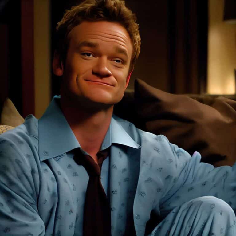 Barney Stinson blue silk pajamas