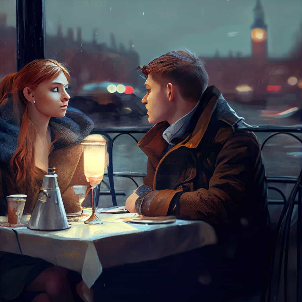 russian woman on a date in london