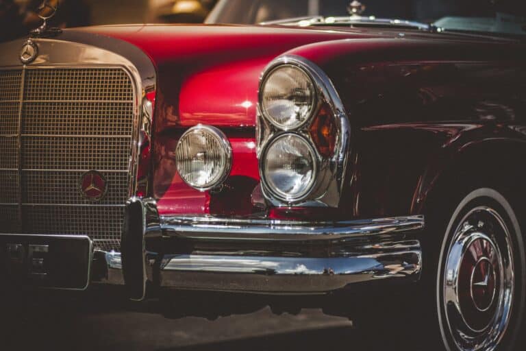 Classic mercedes-benz coupe