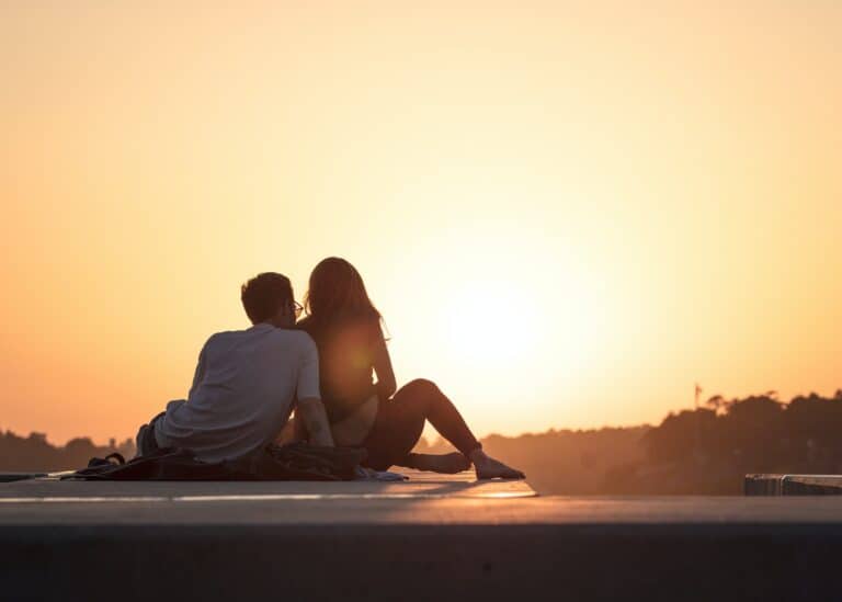 couple at sunset