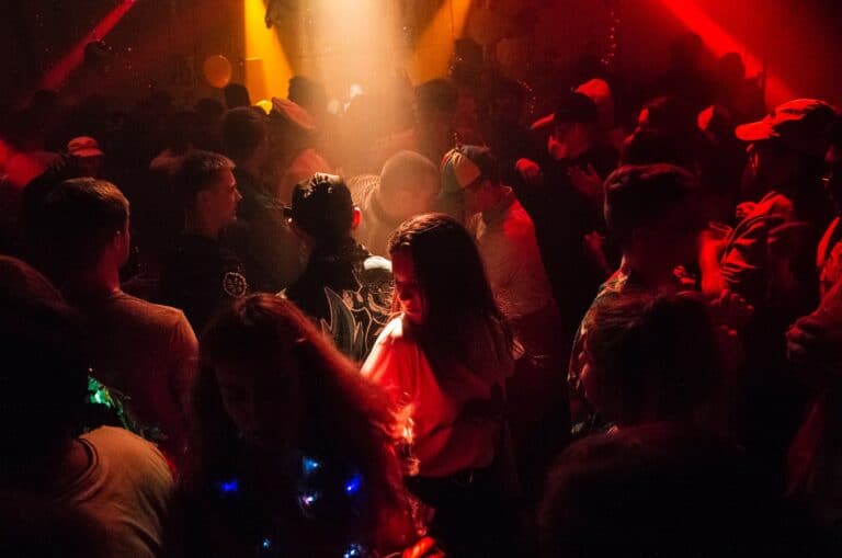 people dancing in club