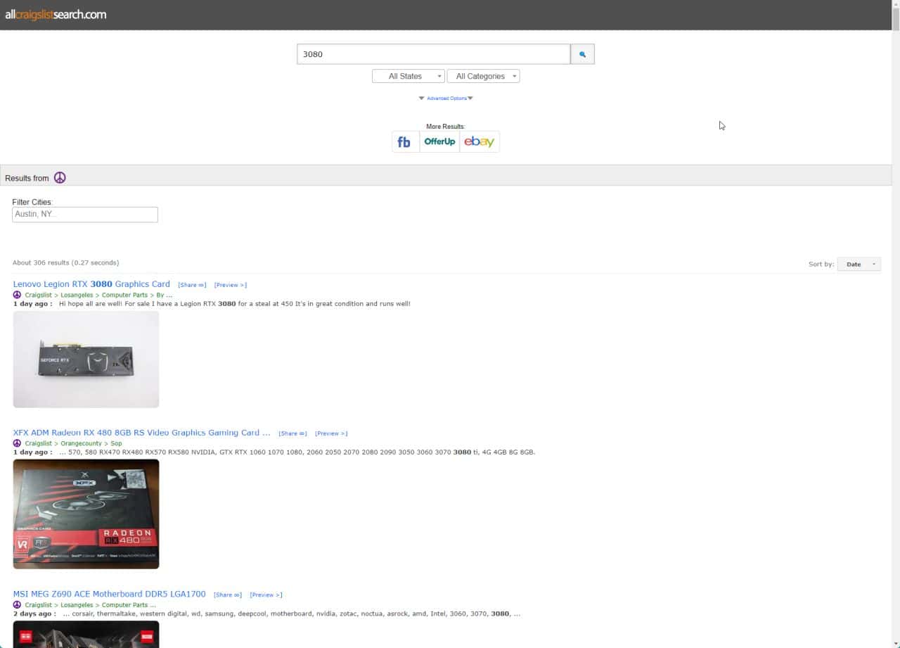 Allofcraigs: #1 Free Site to Search All of Craigslist 3 searching on allcraigslistsearch