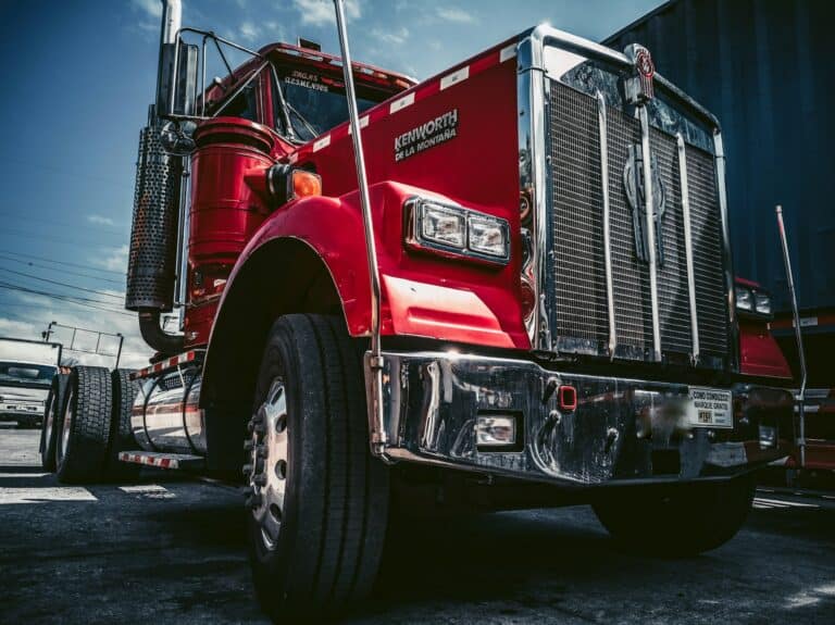 Red Semi Truck