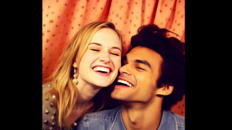 boyfriend and girlfriend in a photo booth 2