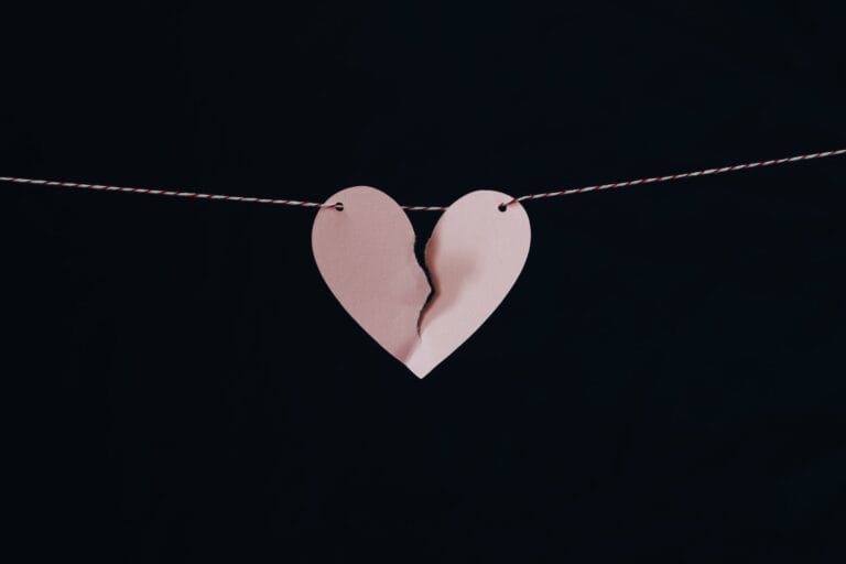 broken heart necklace