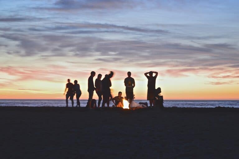 bachelor party at the beach night