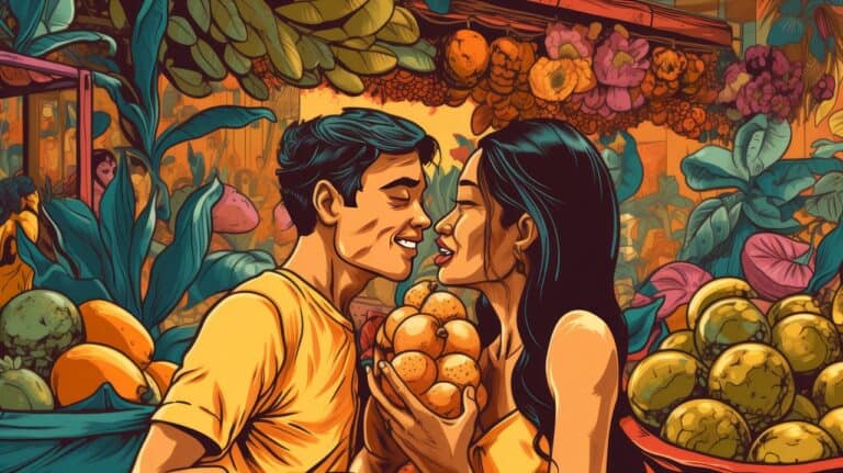 couple kissing Mango Aphrodisiac