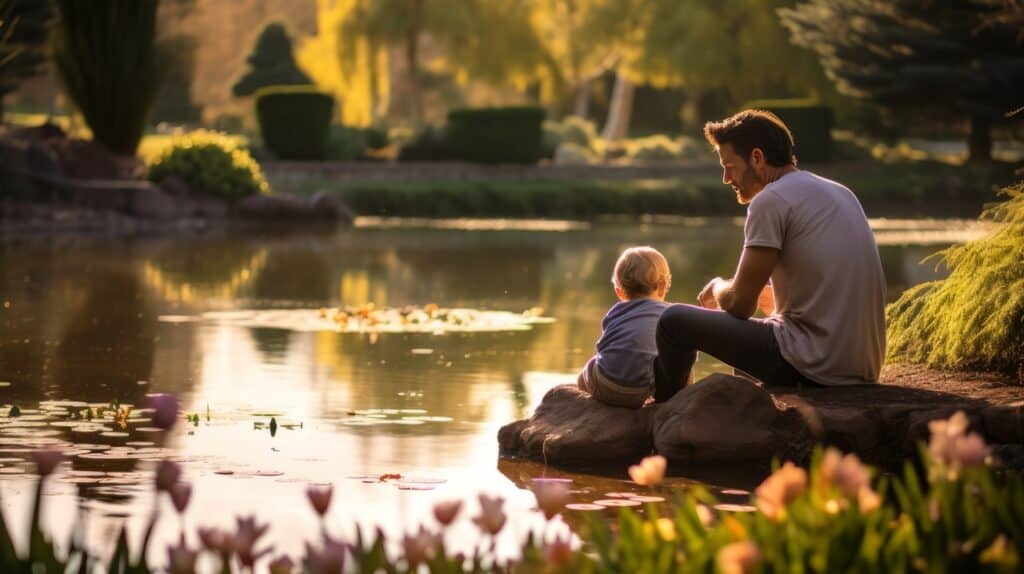 The Ultimate Guide to the Best Parenting Blogs for Expert Advice and Tips 12 father near a lake with son