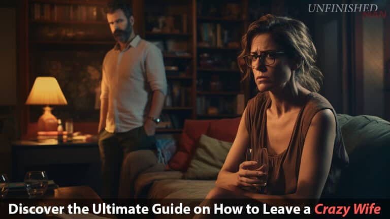 husband contemplating crazy wife
