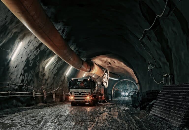 underground mining tunnel