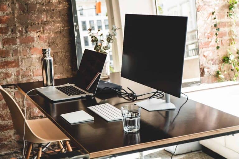 Organized modern home office