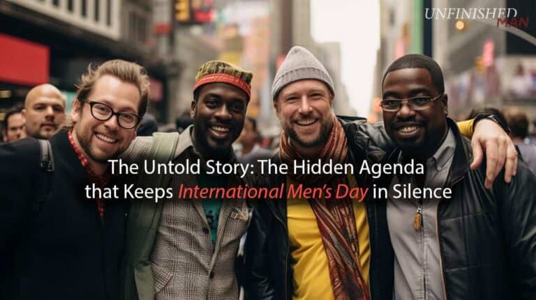 men celebrating international mens day 2