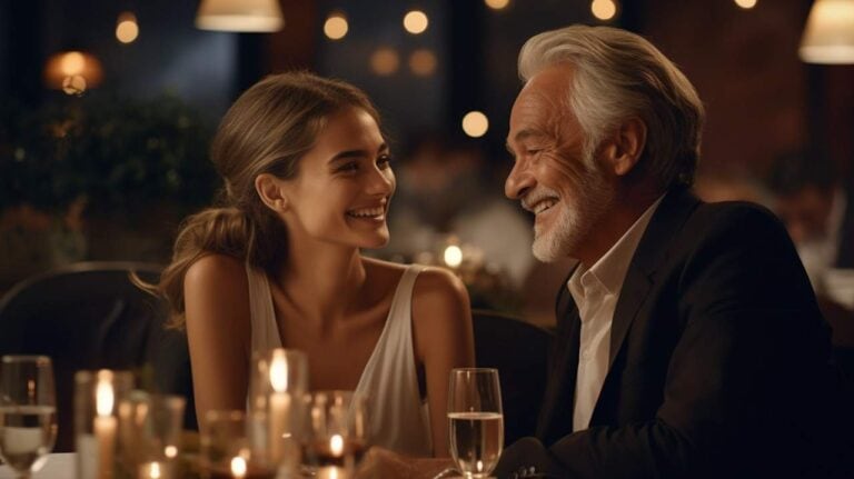 younger woman attracted to older man