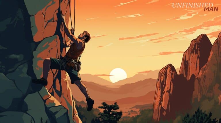 Decline in Masculinity rock climbing