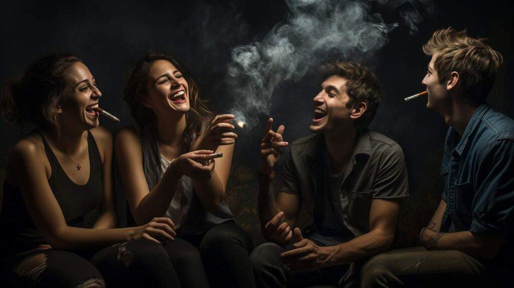 Why I Started Smoking Cigarettes (And Why You Should Never Start) 2 addicted people smoking cigarettes 4