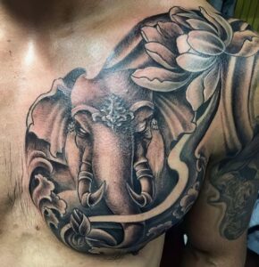 55+ Unique Elephant Tattoo Designs For Men: Symbolism, Styles ...