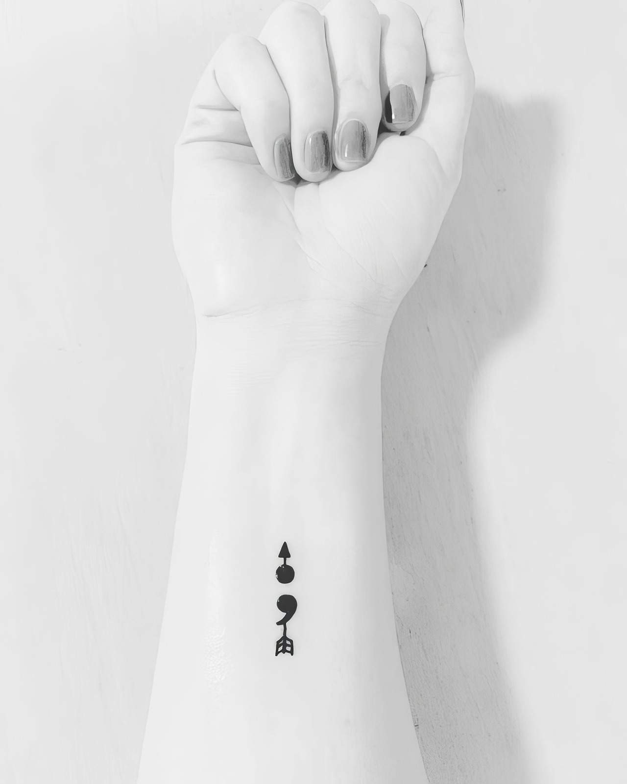 Semicolon Temporary Tattoo