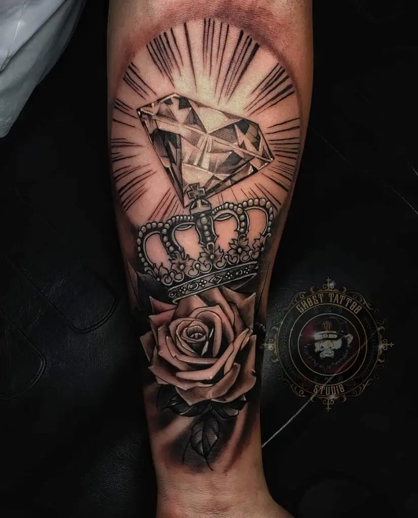 The Ultimate Guide to Crown Tattoos for Men: Design Ideas, Symbolism, and Inspiration in 2023 19 mens crown tattoo 12