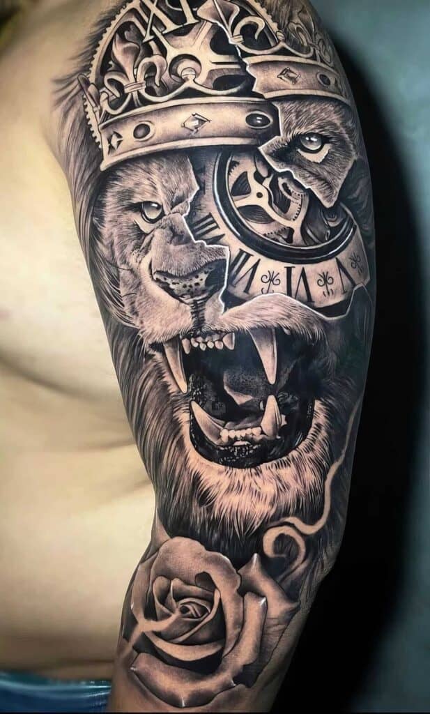 The Ultimate Guide to Crown Tattoos for Men: Design Ideas, Symbolism, and Inspiration in 2023 10 mens crown tattoo 17