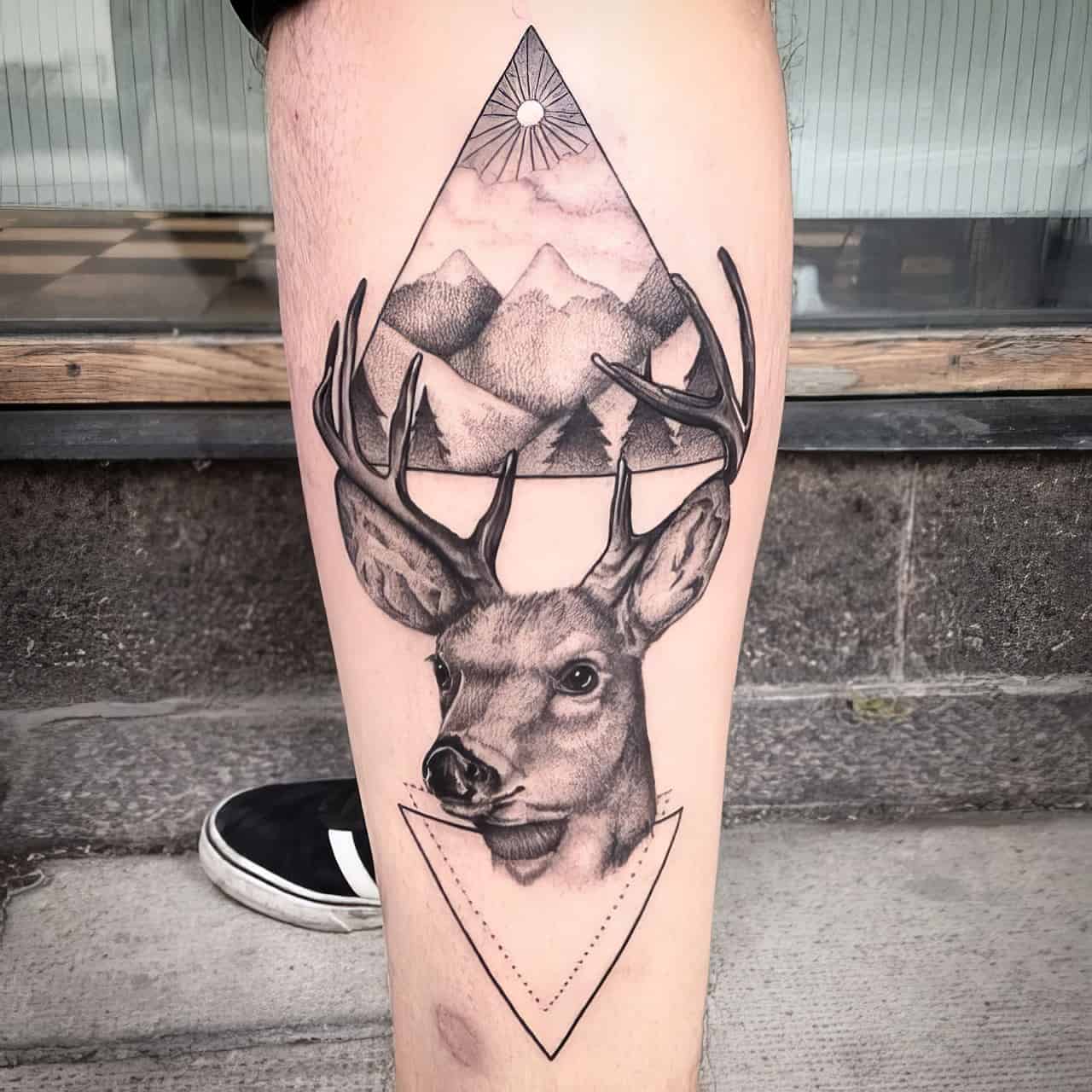 21+ Amazing Geometric Deer Tattoo Designs | PetPress | Deer tattoo designs, Deer  tattoo, Geometric deer