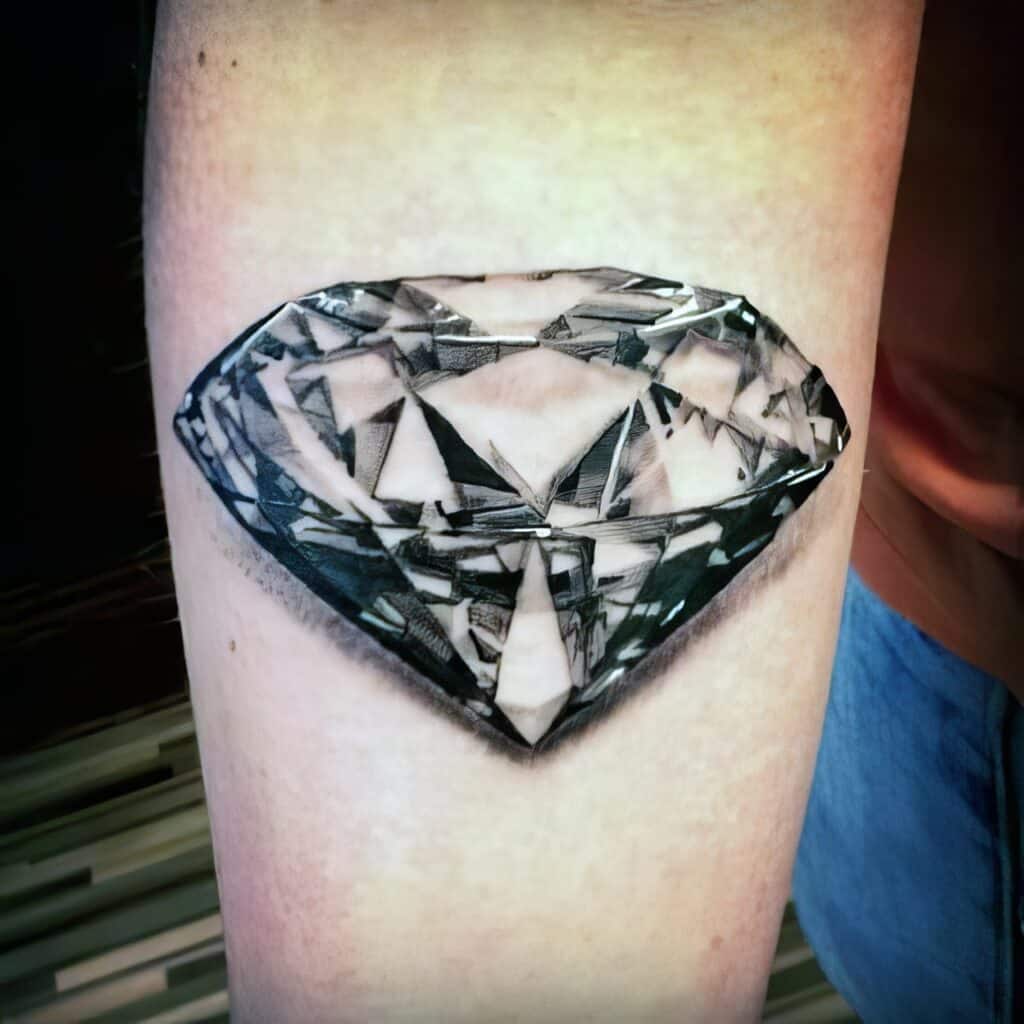 53 Diamond Tattoo Designs for Men: Inspiration Guide for 2023 52 mens diamond tattoo 3