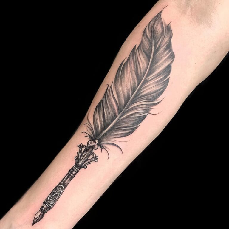 The Top 22 Feather Tattoo Designs For Men