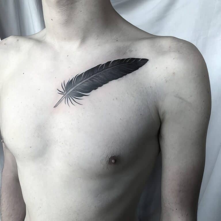 The Top 22 Feather Tattoo Designs For Men