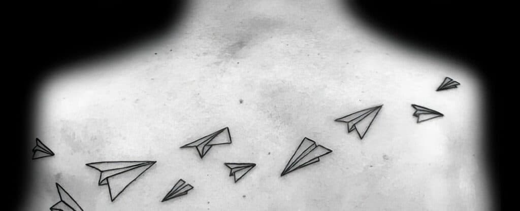 The Ultimate Guide to Paper Airplane Tattoos for Men 23 mens paper airplane tattoo 30