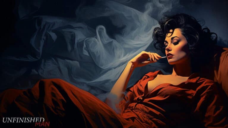 woman smoking in bed after sex 3