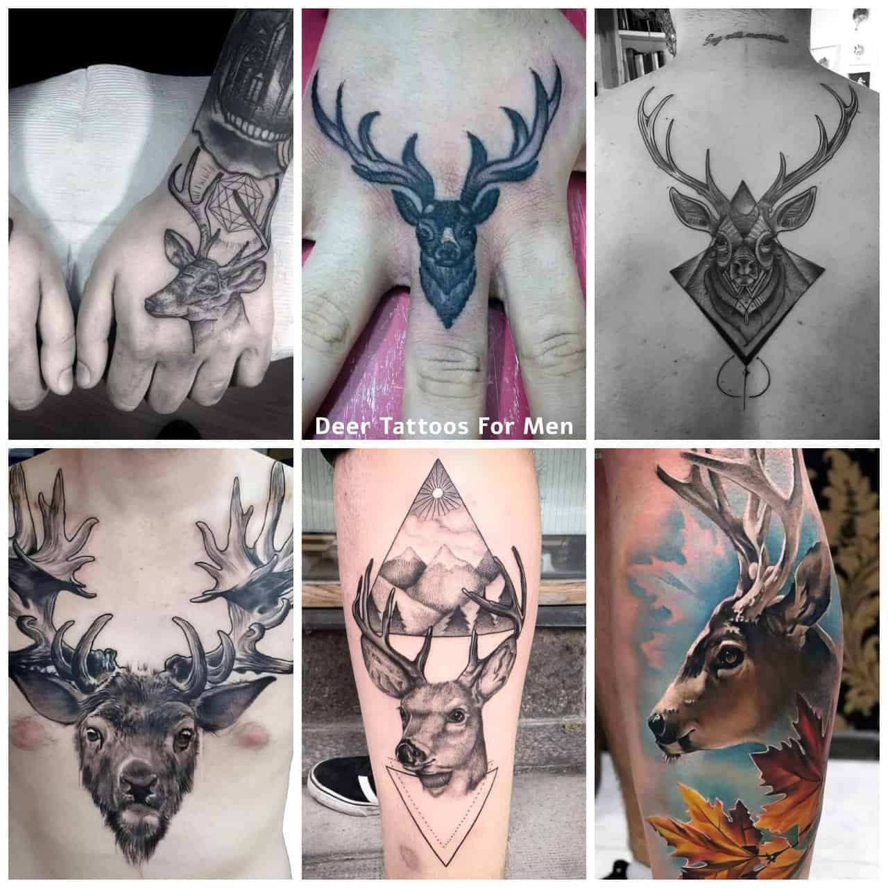 Geometrical and realistic deer . . . . Geometric deer tattoos represent  nobility, rebirth, kindness, peace, love, family and intelligence... |  Instagram