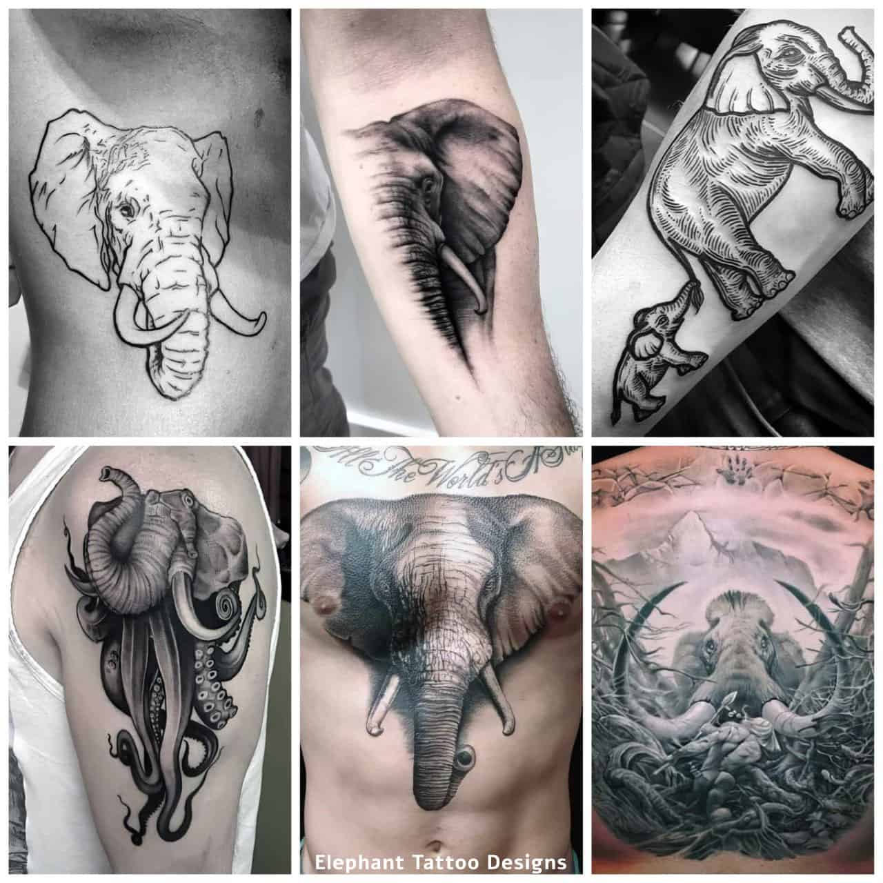 Elephant Tattoos | Baan Khagee Tattoo Chiang Mai-tiepthilienket.edu.vn