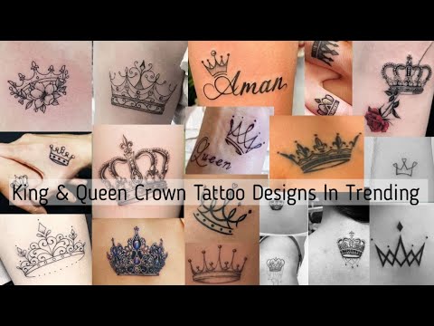 Crown Tattoo | King And Queen Crown Tattoo - YouTube