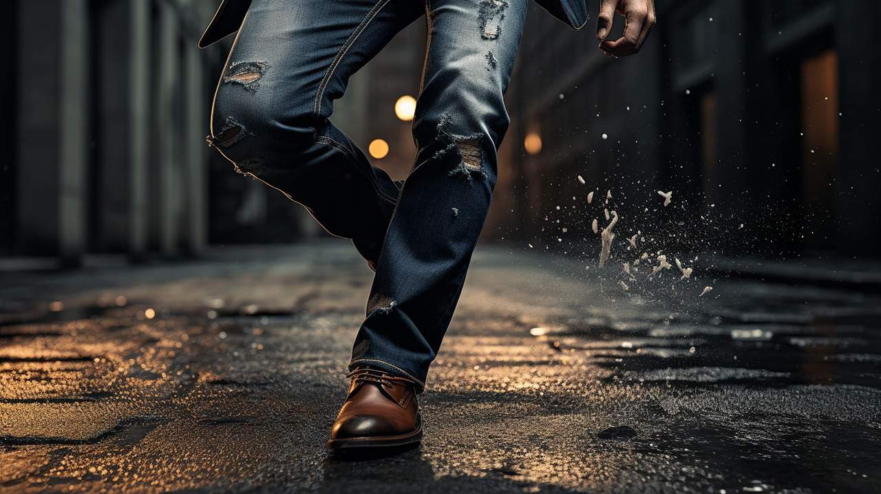 Men wearing womens pants deals