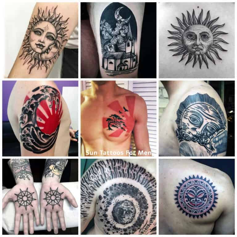 sun tattoos for men