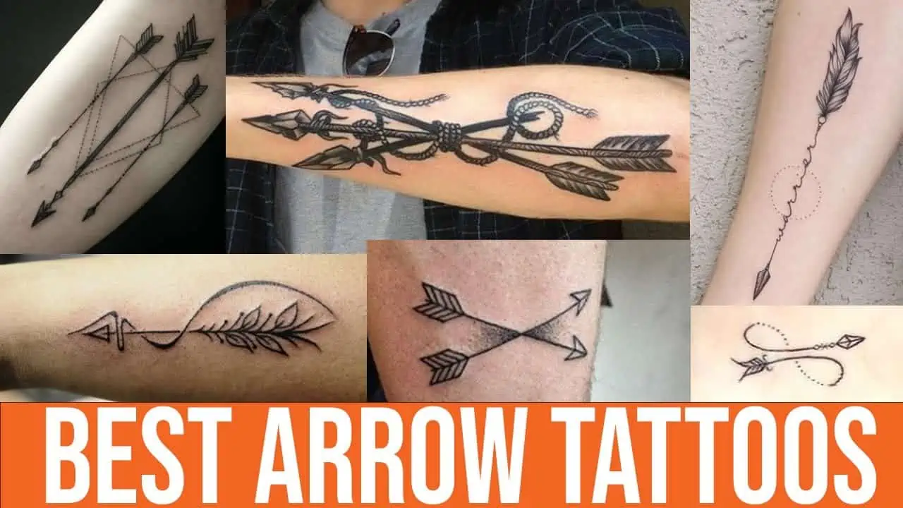 Arrows and circles | Temporary tattoos - minink