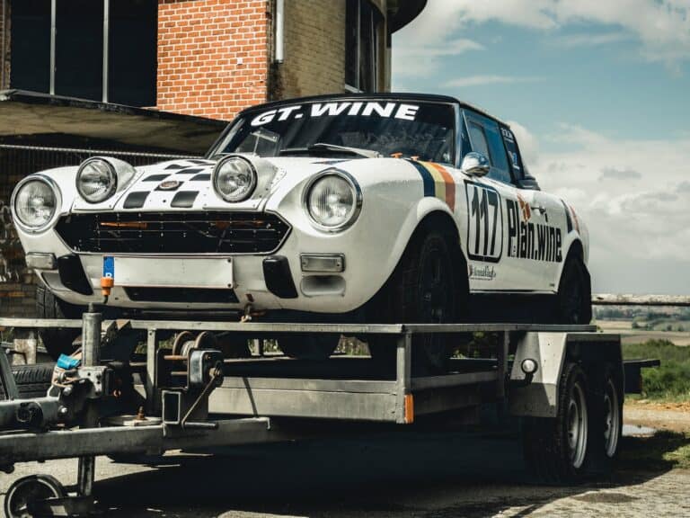 towing a classic car