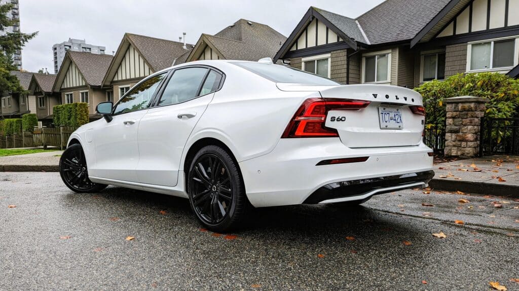 2023 Volvo S60 T8 Recharge Review 9 2023 Volvo S60 T8 Rear Three Quarters