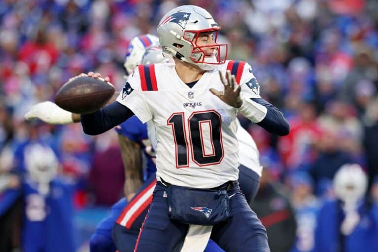New England Patriots quarterback Mac Jones
