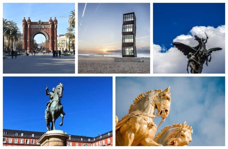 Statues in Barcelona