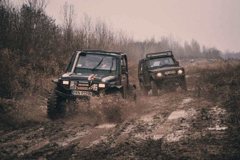 jeeps in mud