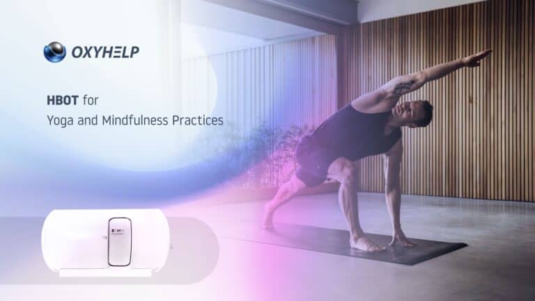 Man doing HBOT Yoga